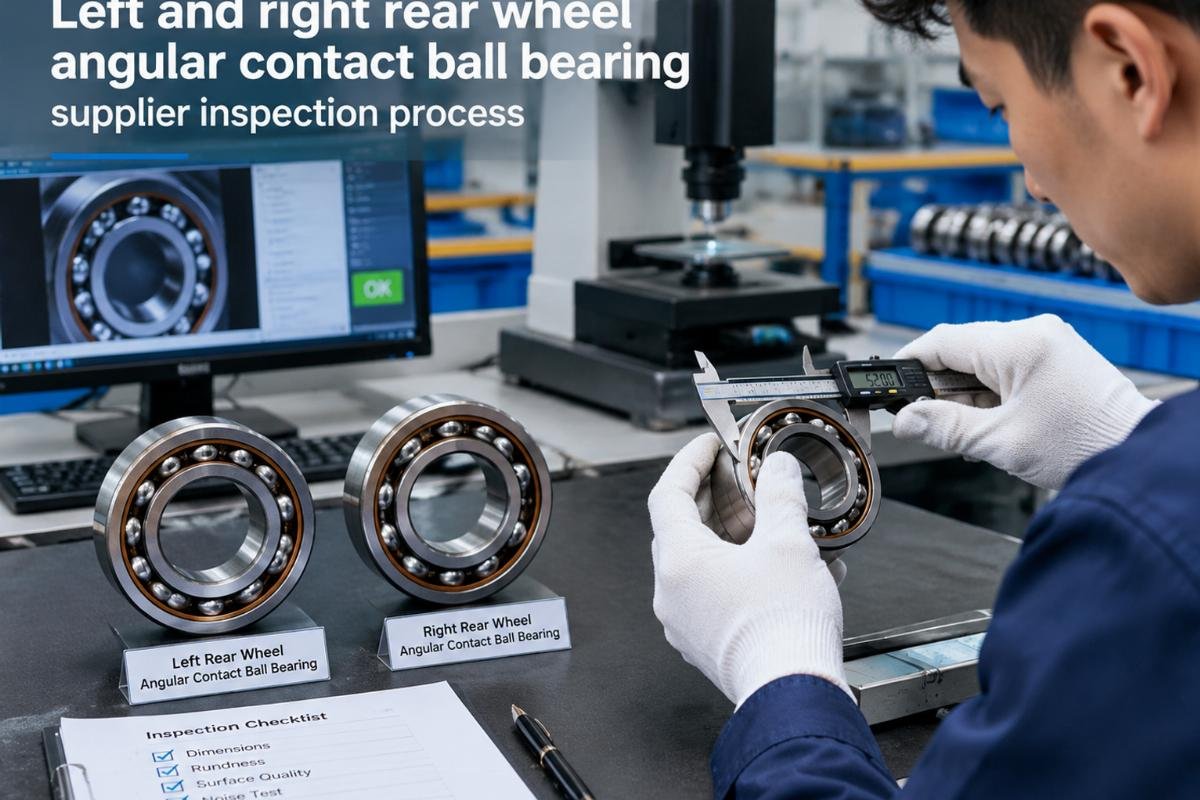 Left and right rear wheel angular contact ball bearing supplier inspection process